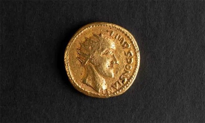 The coin believed to depict a Roman emperor named Sponsian.