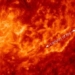 dragon fire after 20 000km appears on the surface of the sun 119848