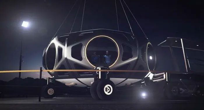 Passengers will board a cabin designed for 8 passengers and 2 crew members.