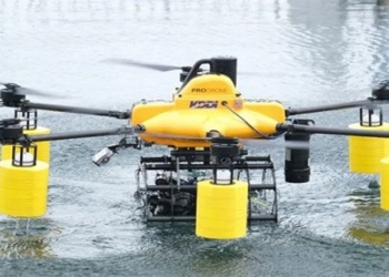dual drone system that can fly in the air and dive underwater 118309