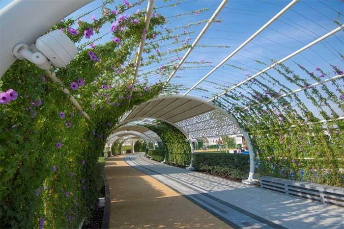 Running path designed to encourage public exercise