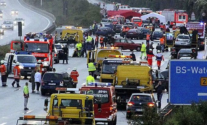 A multi-car pile-up involving 259 vehicles on the highway occurred in 2009.
