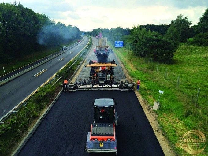 The highway is continuously maintained.