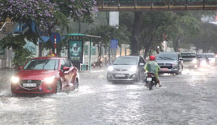 Hanoi may experience rain and thunderstorms, with a risk of flooding in low-lying areas.