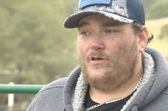 Dustin Procita, the owner of the house struck by the meteorite
