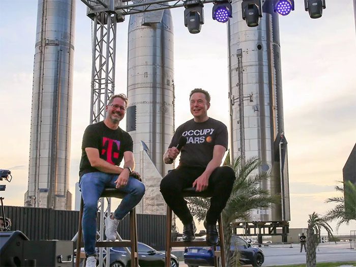 T-Mobile in the US collaborates with Starlink satellites