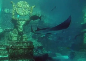 explore atlantis east city of the south beneath the lake with many amazing architectures 120326