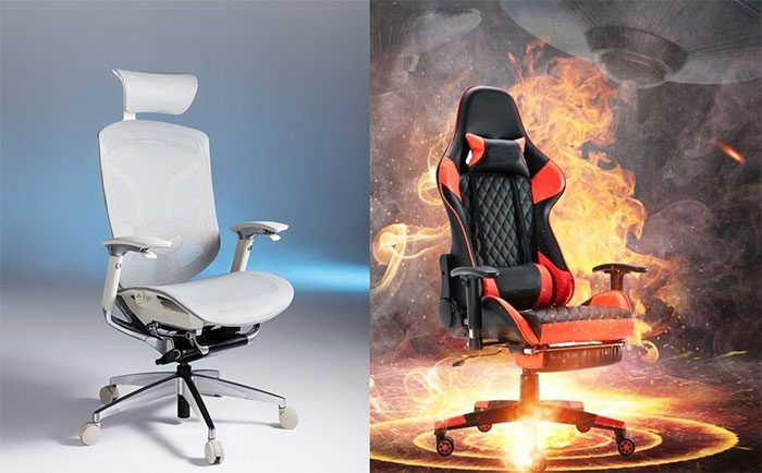 The back and seat cushion are made from exquisite, breathable, and durable mesh material.