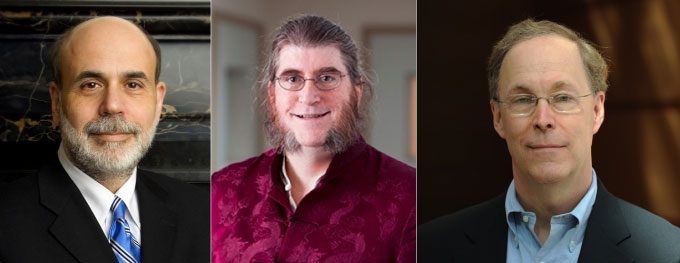 The three scientists awarded the Nobel Prize in Economics 2022