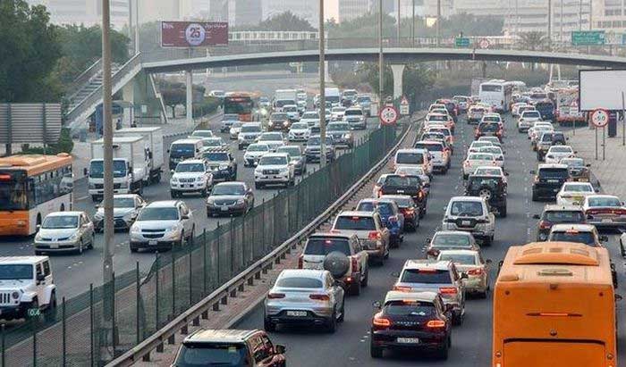 Severe traffic congestion on Abdul Aziz bin Abdul Rahman Al Saud Street