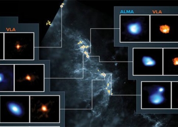 great universe captures signal 97 new sun system born 119635