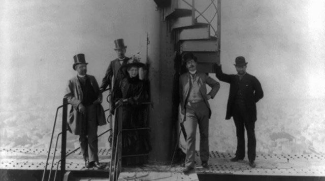 People joined in the joy of the tower.