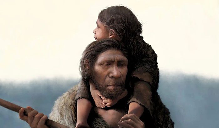 Fossil discovery of Neanderthal father and daughter in a cave in Russia.