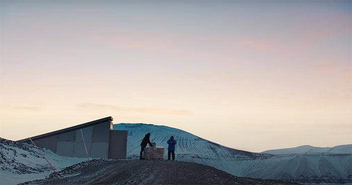 The vault is deep within the icy region.