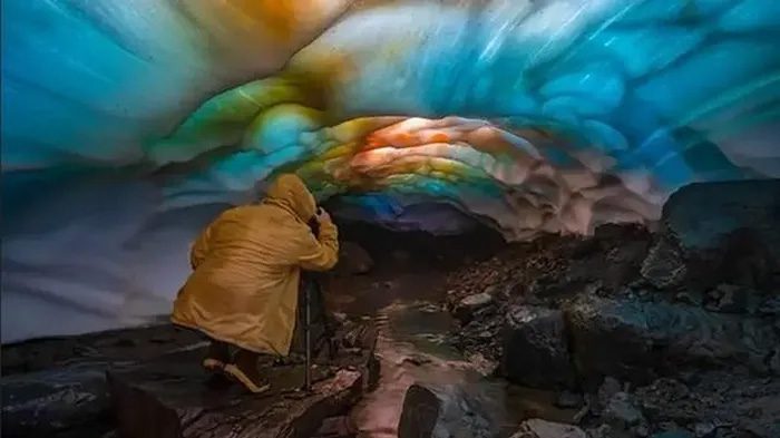 Entering an ice cave is extremely dangerous.