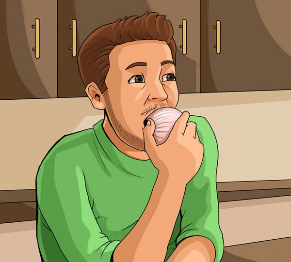 Chewing Raw Onions to Prevent Cavities