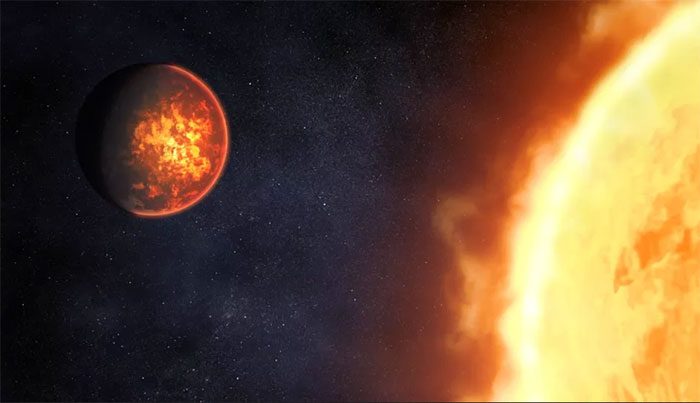 Planet 55 Cancri-e has a structure quite similar to that of early Earth.