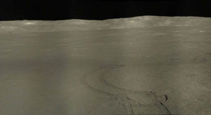 A section of Yutu-2's journey on the Moon's surface.
