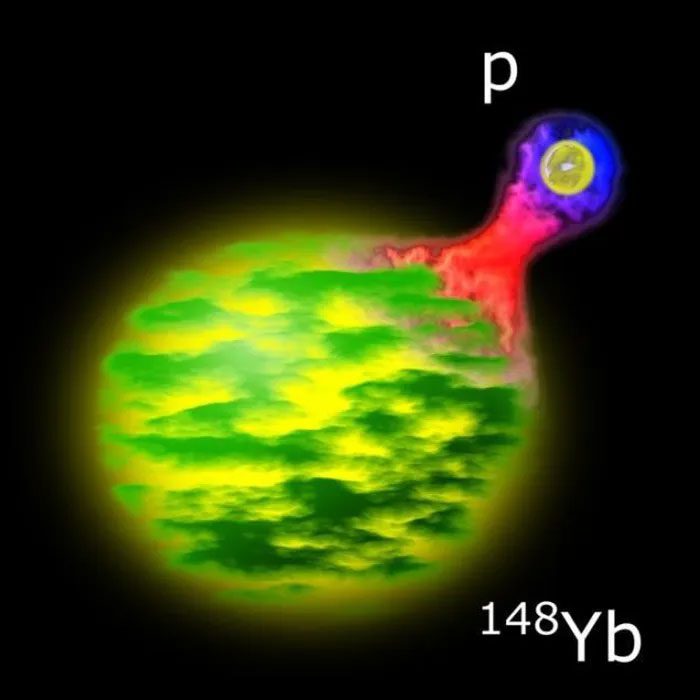 Strange pumpkin-shaped nucleus