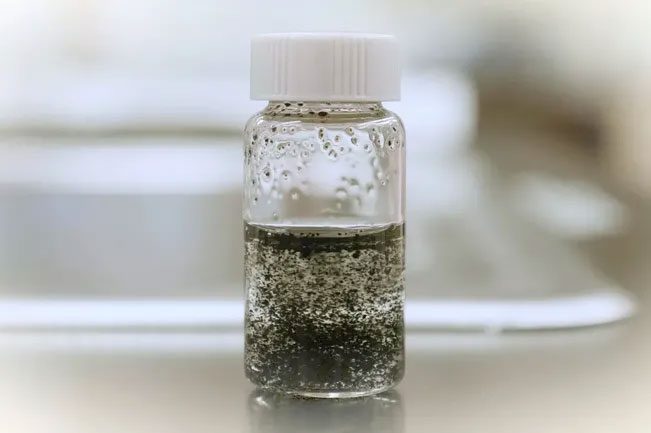 Microplastics from old tires collected from water bodies.