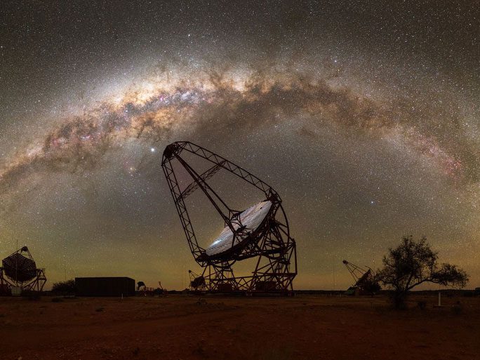 The HESS telescope system detected signals from the unusual thermonuclear explosion