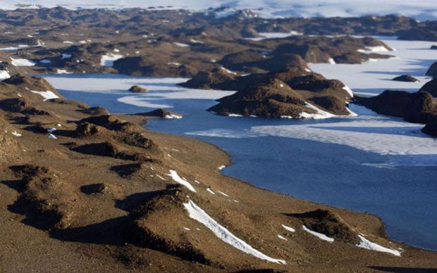 The scenery in Antarctica is not just white and blue.