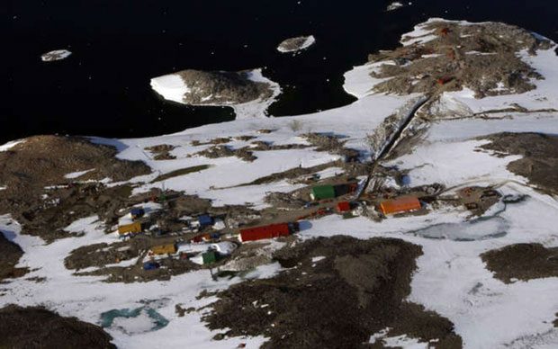 The Casey research station of Australia in Antarctica.