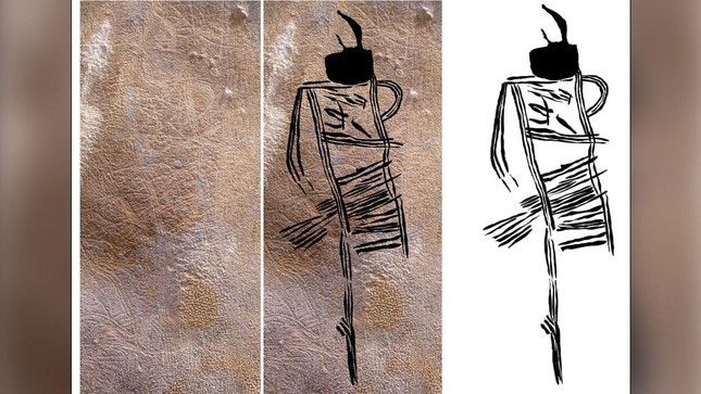 Massive paintings hidden in the deep cave.