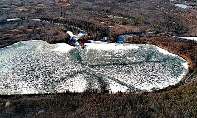 Lake Cheko in Siberia, Russia.