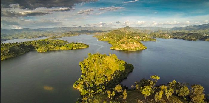 Lake Kivu is now one of the largest lakes in Africa.