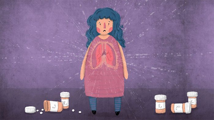 Chronic cough often lasts longer than 8 weeks and is caused by many reasons.