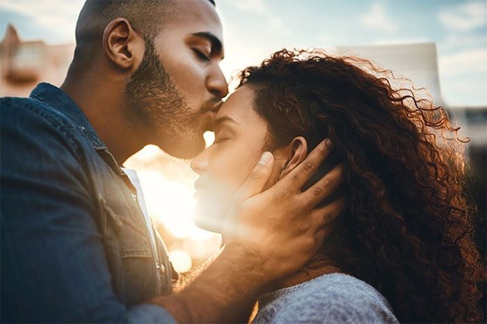 Not everyone actually kisses.
