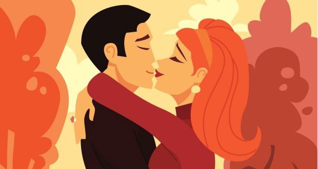 Kissing stimulates many nerve cells for both people at a certain moment.