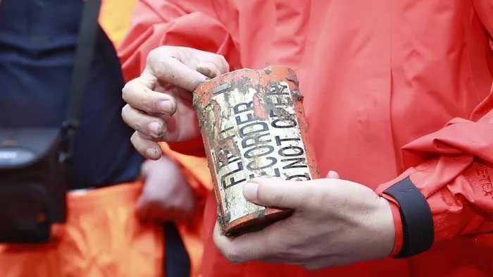 A black box from the crashed Chinese aircraft has been found.