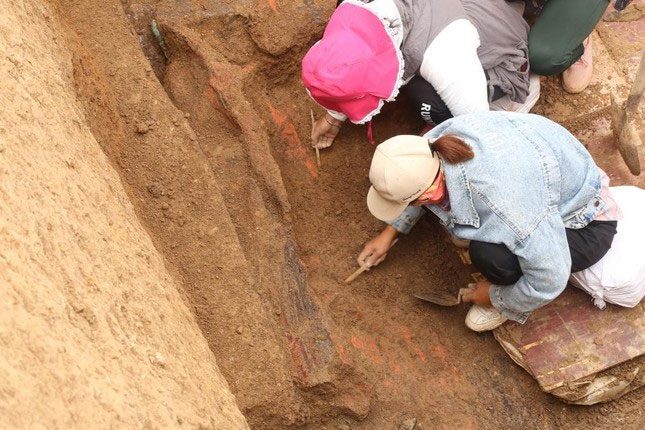 Excavation site of the cemetery in Handan.