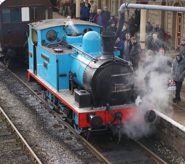The train looks just like the Thomas the Tank Engine movie
