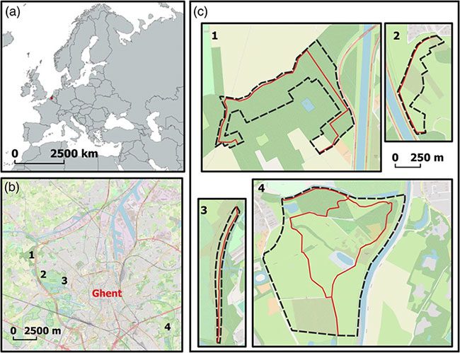 The nature reserve in Ghent is threatened by dog feces and urine.