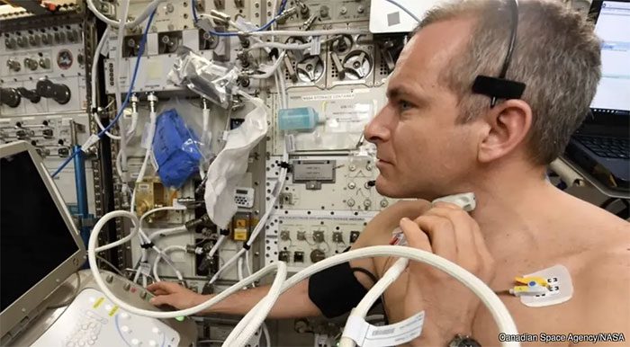 Daily health checks are an essential activity for astronauts on the ISS.