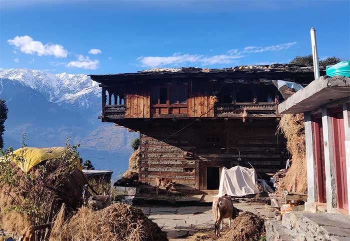 Kath kuni architectural style in the Himalayas.