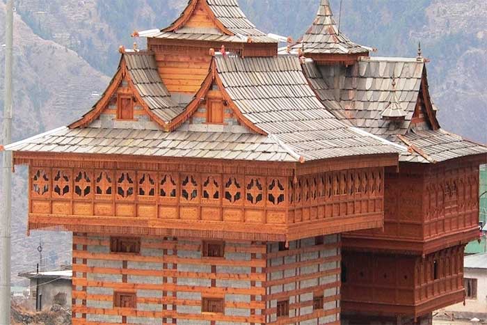 Kath kuni architecture in the Himalayas.