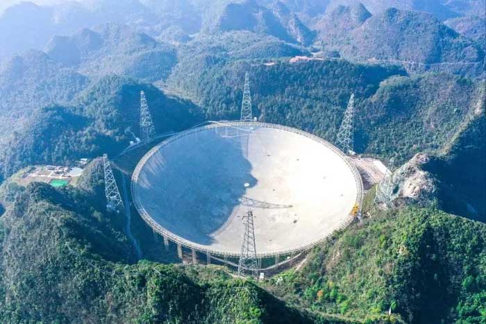 New observations made by the FAST telescope in Guizhou Province, China.