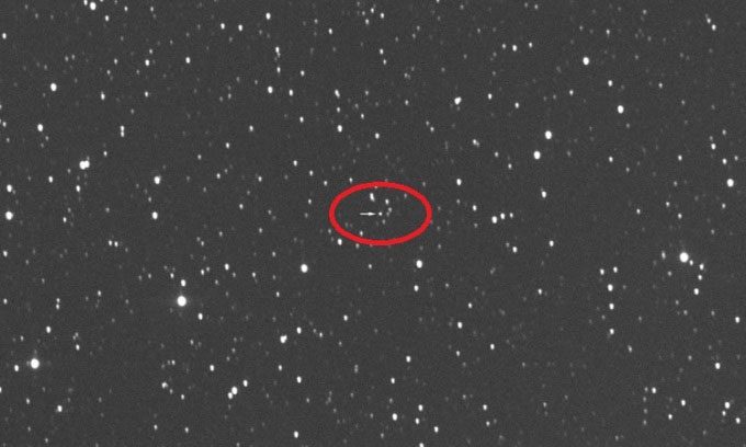 James Webb Space Telescope observed from the ground.