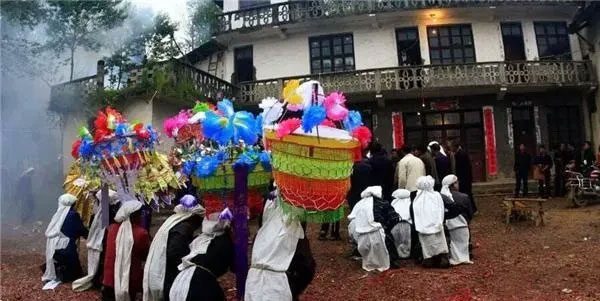 Conducting a funeral for the deceased.