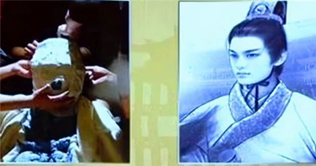 Reconstructed image of Wang of Lanling's beauty by a team of experts