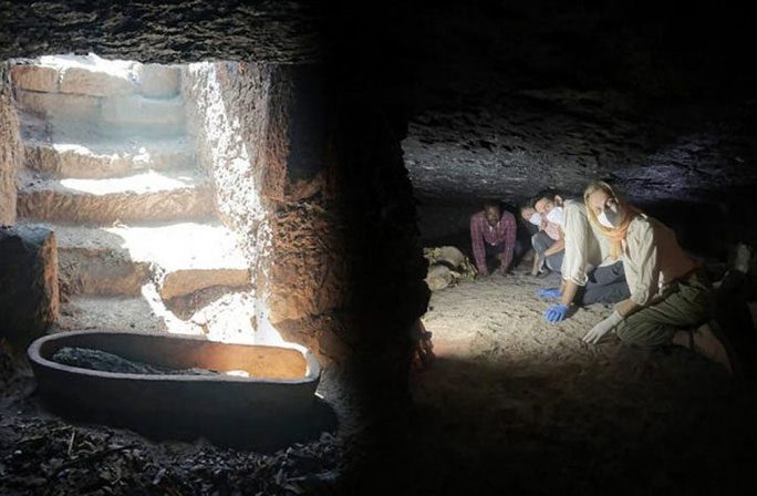 Inside the tomb