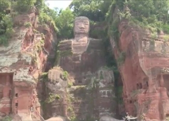 largest buddha statue in the world reveals all water levels down 122534