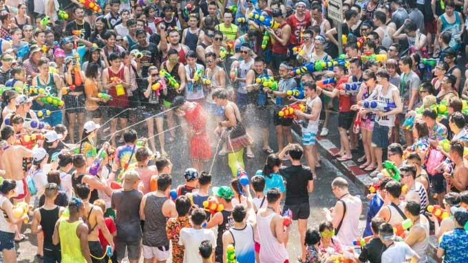 Songkran is one of the occasions that attracts a large number of international tourists.
