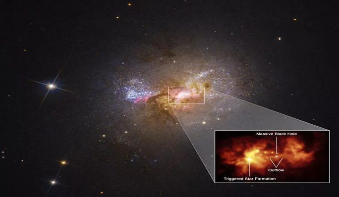 The monstrous black hole contributing to star formation