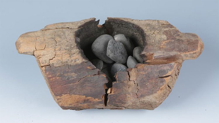 Incense burner and stones used to burn cannabis.