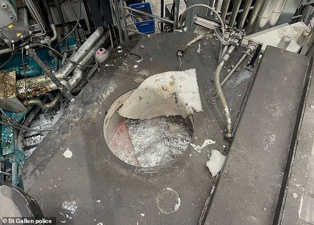 The accident occurred in a melting furnace at a factory in St. Gallen – Northeastern Switzerland.